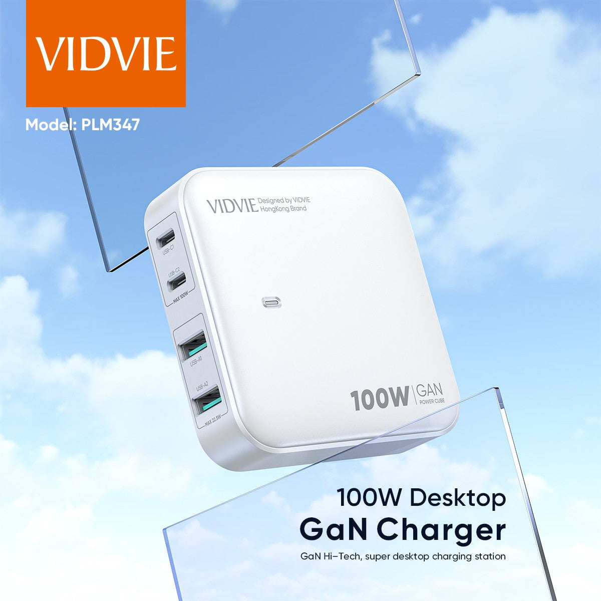 VIDVIE PLE247 Desktop GaN Charge 100W