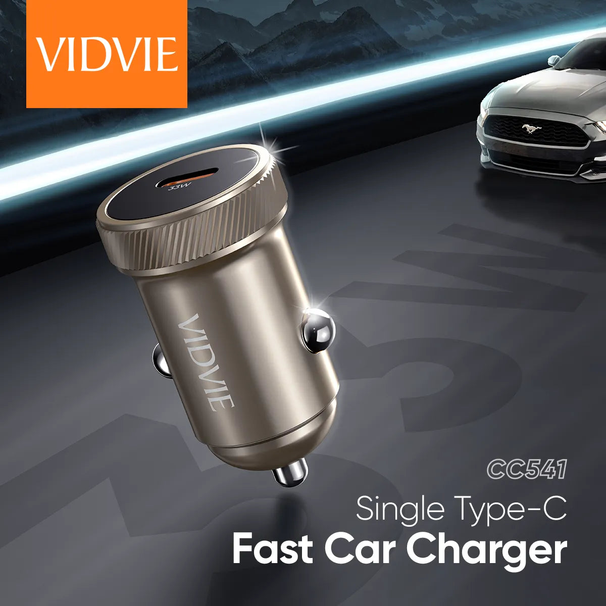 VIDVIE CC541 Single Type-C Fast Car Charger