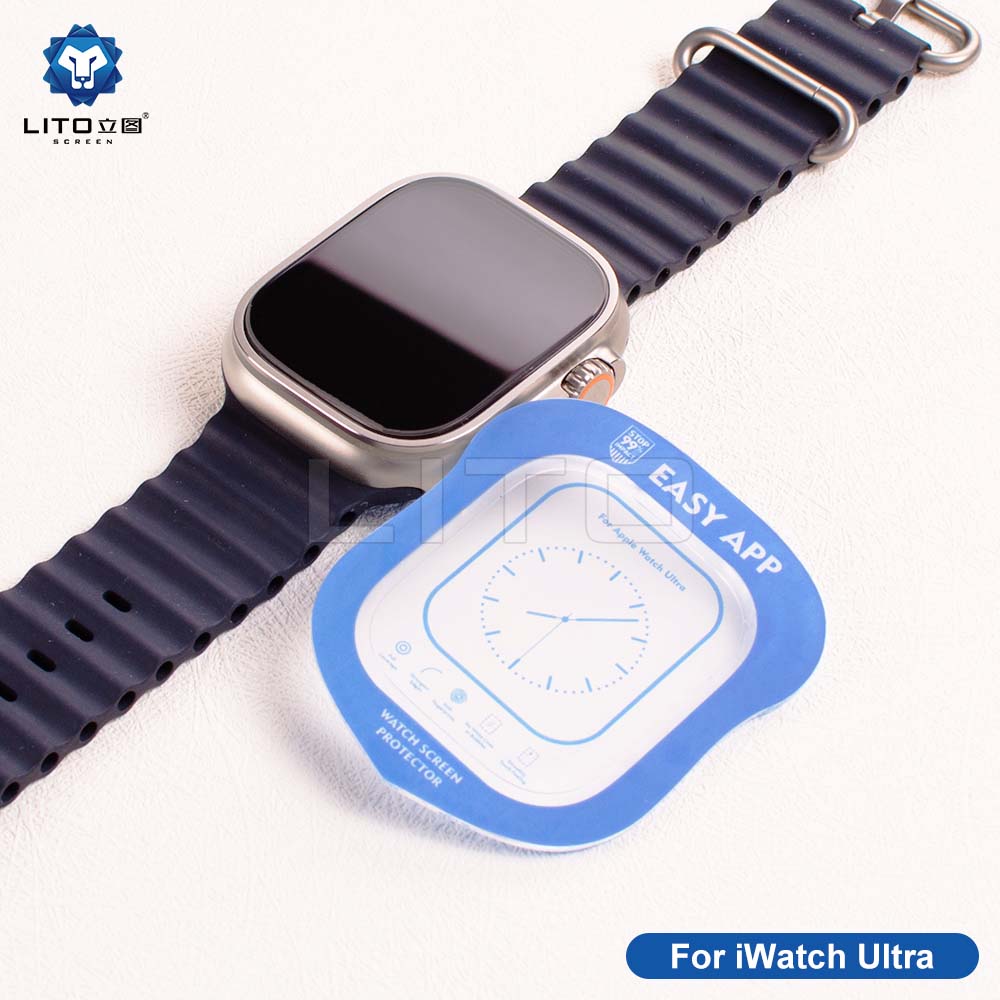 Full Glue Glass Screen Protector for Apple Watch Ultra 49mm with Easy App