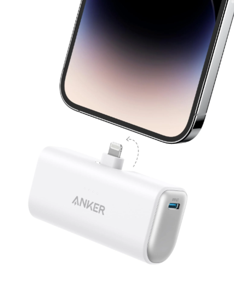 Anker A1653 Nano Power Bank (22.5W, Built-In USB-C/Lighting Connector)