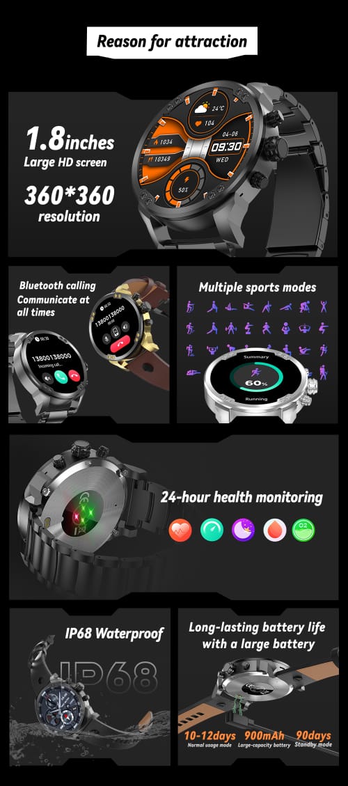 T99 Sport Smart Waterproof bluetooth smart watch