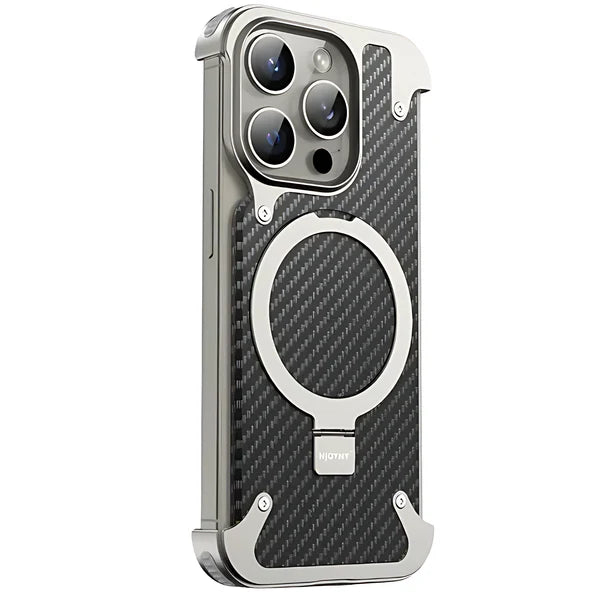 Frameless Case with Magsafe Carbon Fiber for Iphone