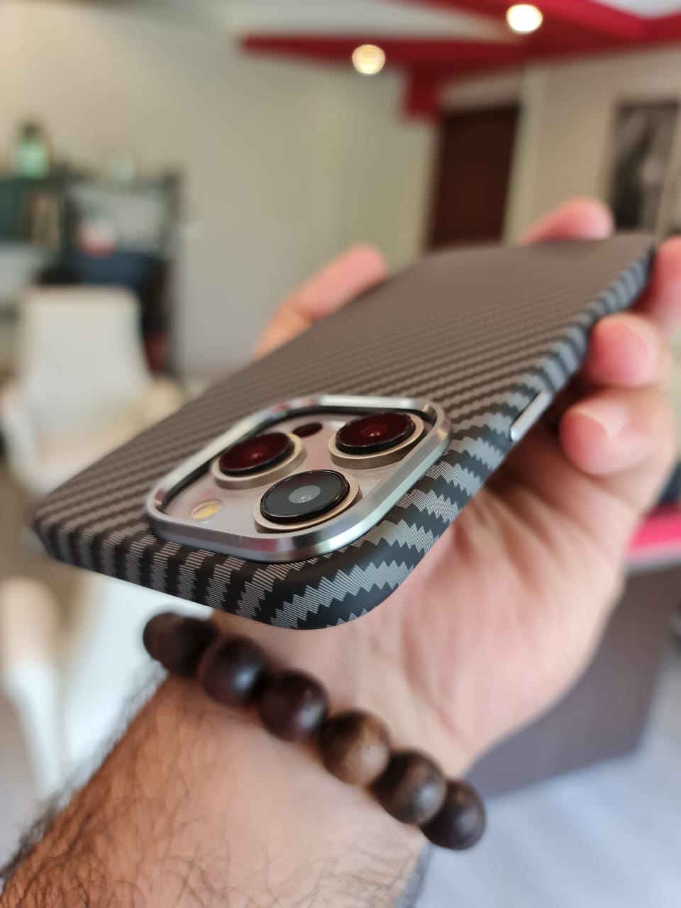 Deep Carbon Fiber Military Armor Case For iPhone