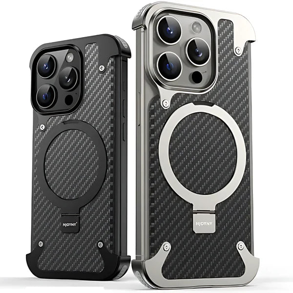 Frameless Case with Magsafe Carbon Fiber for Iphone