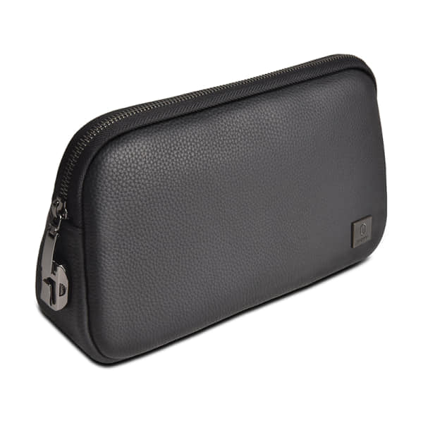 Vevo-faux leather clutch bag with coded lock