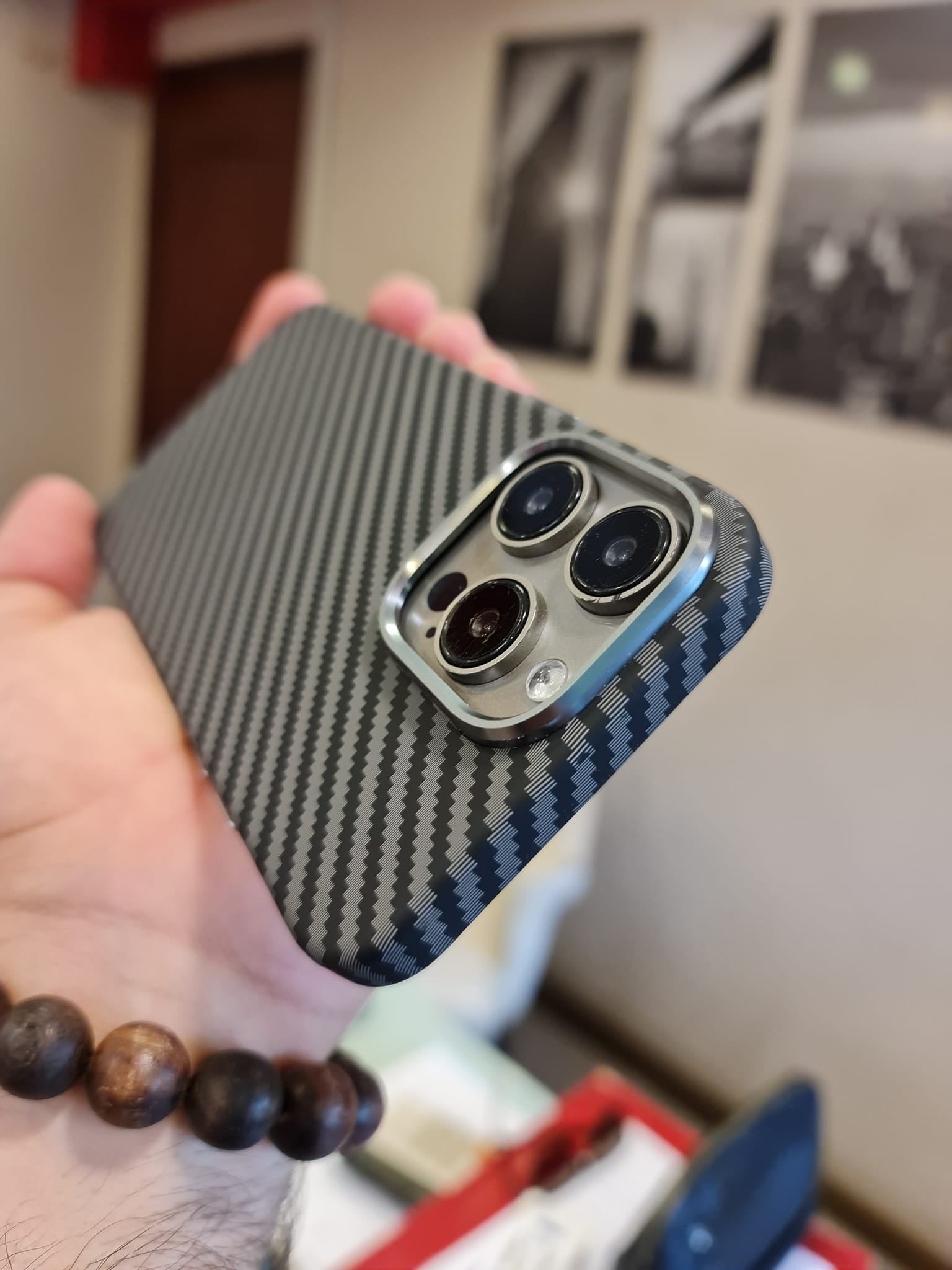 Deep Carbon Fiber Military Armor Case For iPhone