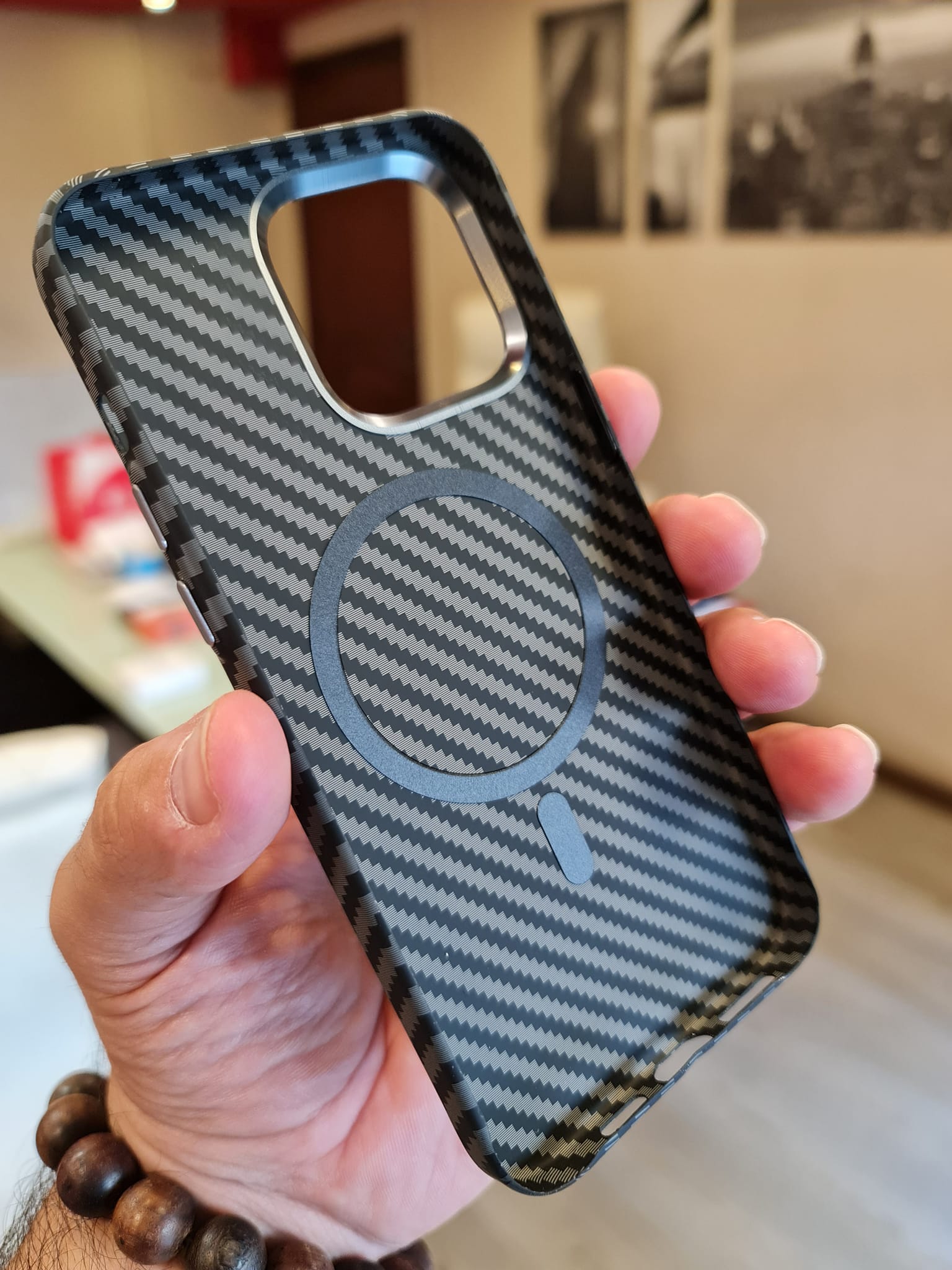 Deep Carbon Fiber Military Armor Case For iPhone