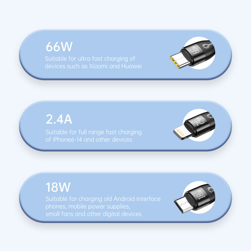 VFAN X15 3 in 1 66 super fast charging 3 in 1