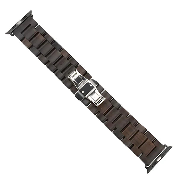 Wood Watch Band with Butterfly Buckle