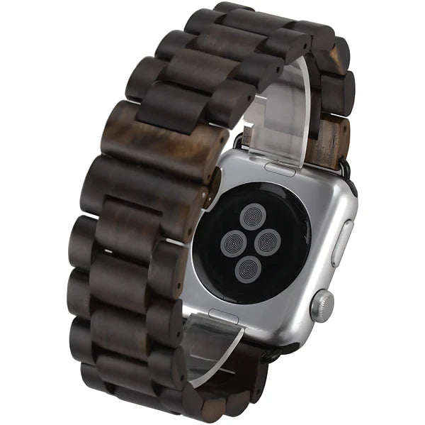 Wood Watch Band with Butterfly Buckle