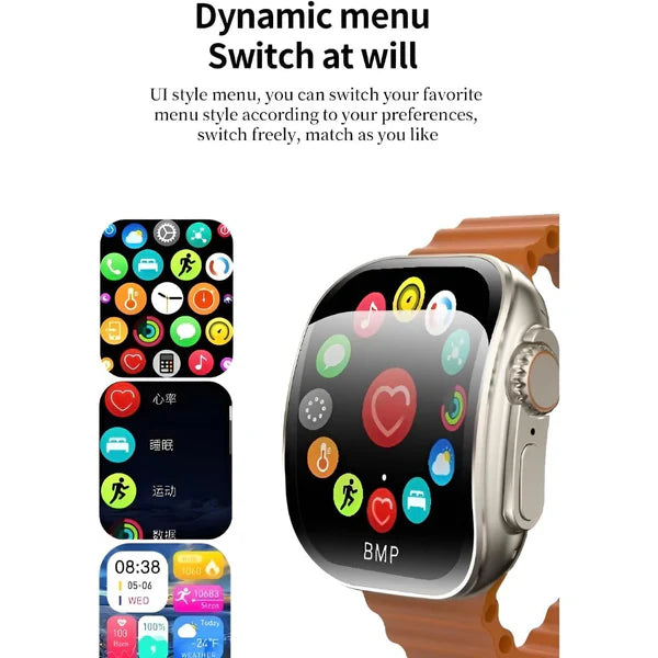 X10 ULTRA 3 SMART WATCH Curved Glass