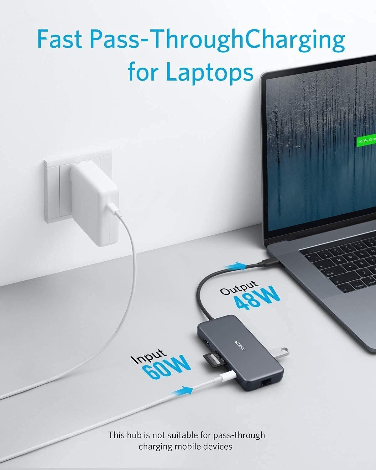 Anker USB C Hub, 7-in-1 USB C Adapter