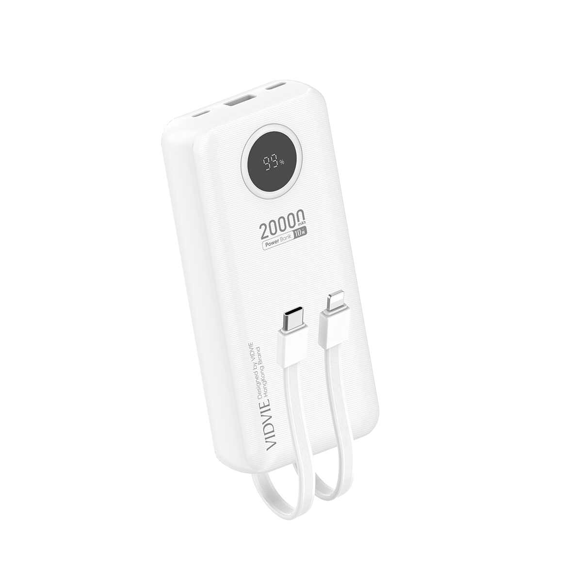 VIDVIE PB7018 2-IN-1 Comes With Dual-Wire Charging Power Bank 20000MAH