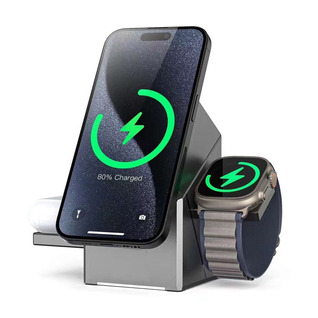 VIDVIE WLC1421 15W desktop 3-in-1 touch stand wireless charging