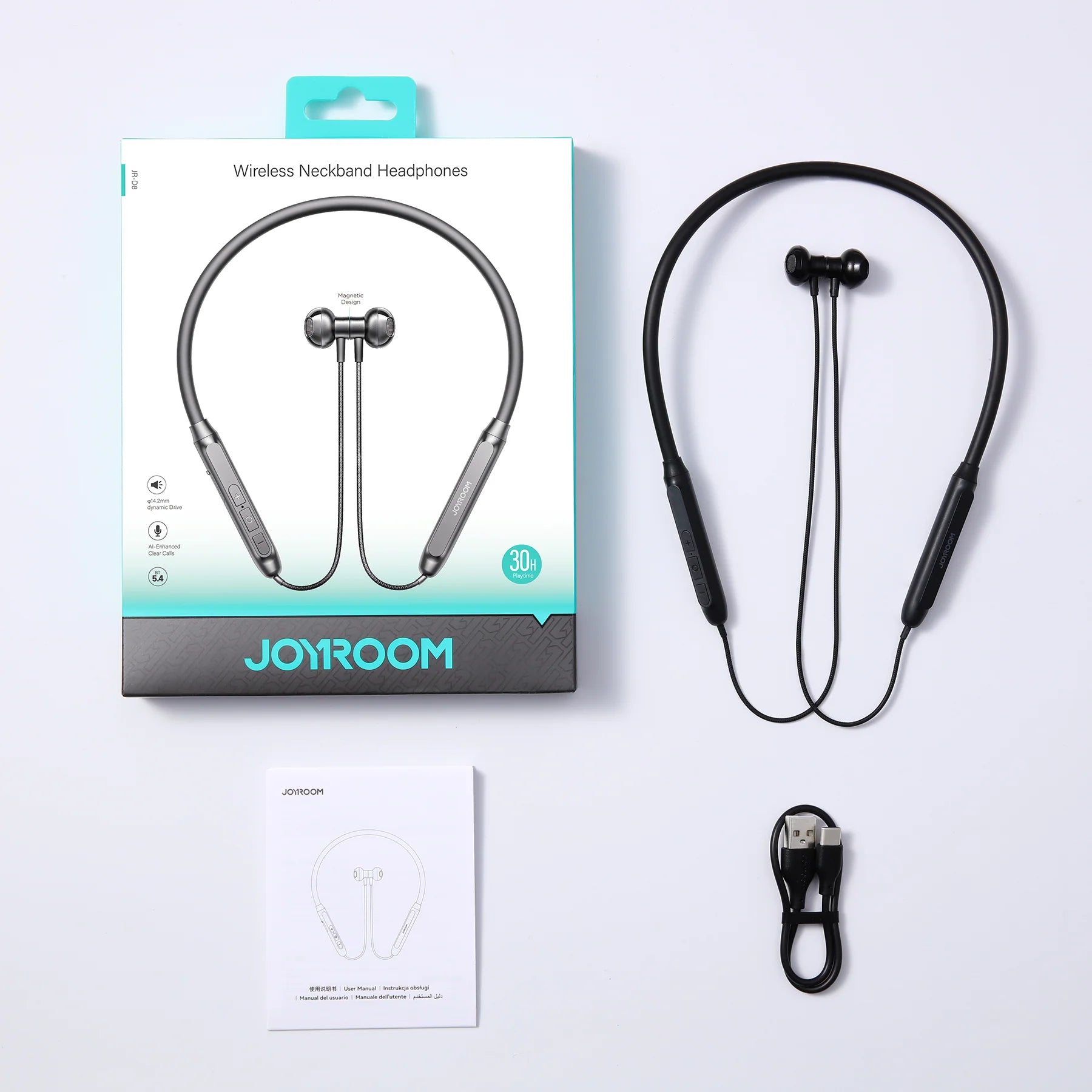 JOYROOM JR-D8 Wireless Neckband Headphones