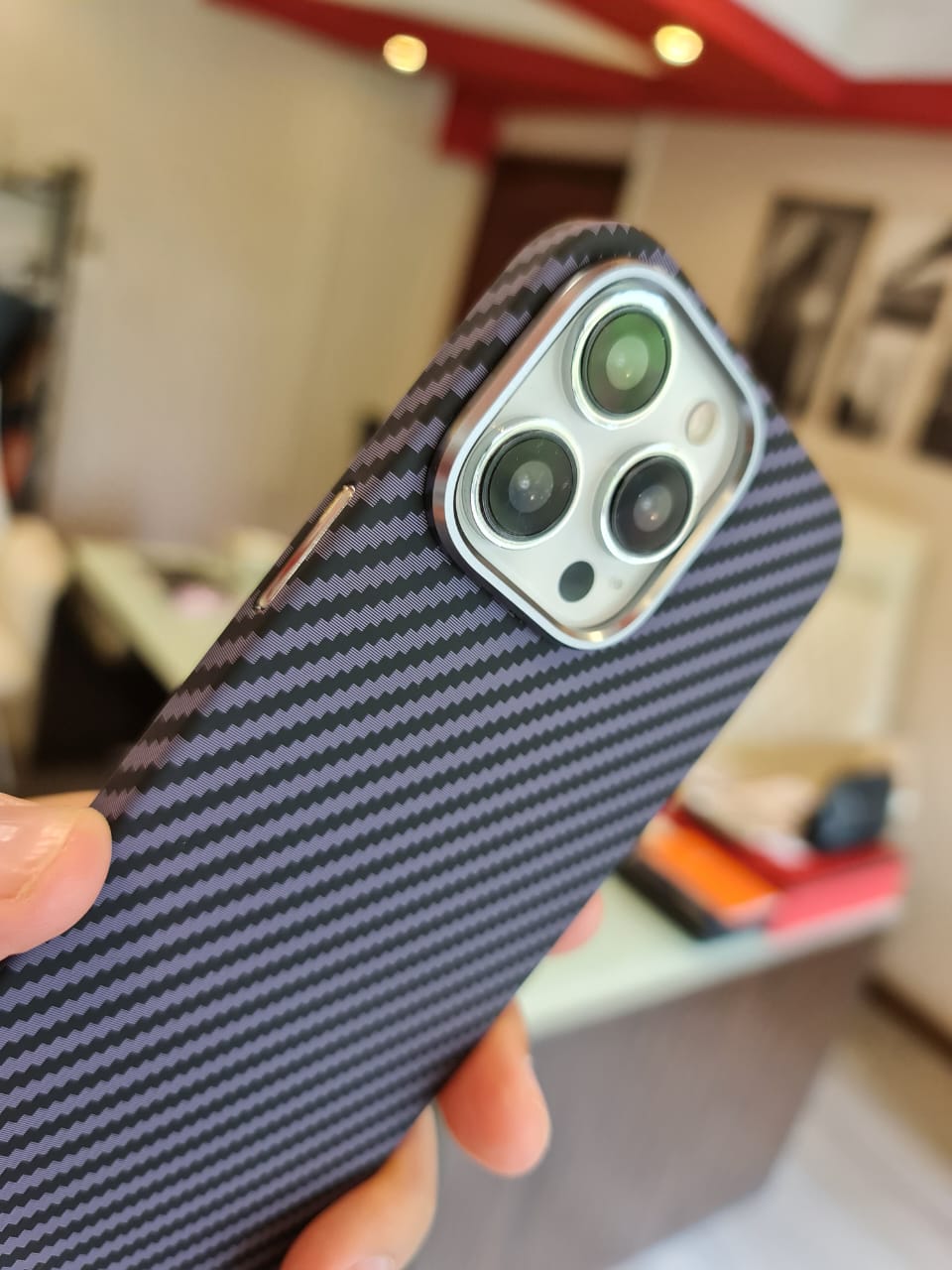 Deep Carbon Fiber Military Armor Case For iPhone