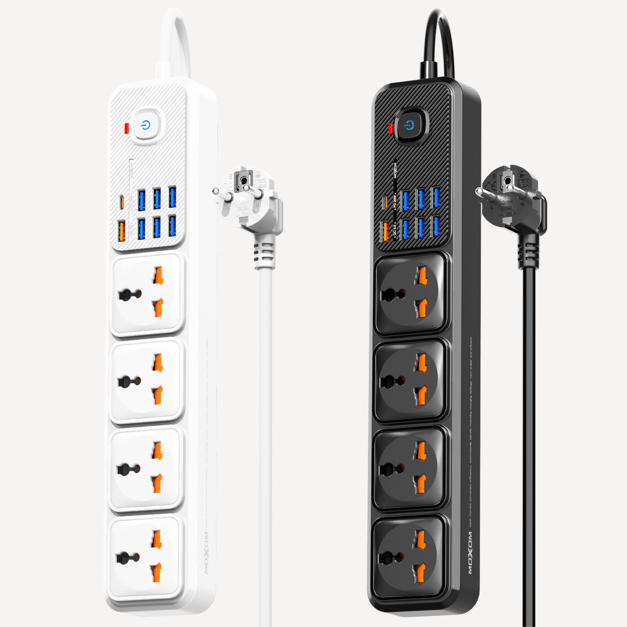 Moxom MX-ST16 12 IN 1 PD Power Strip With 4 Universal Socket