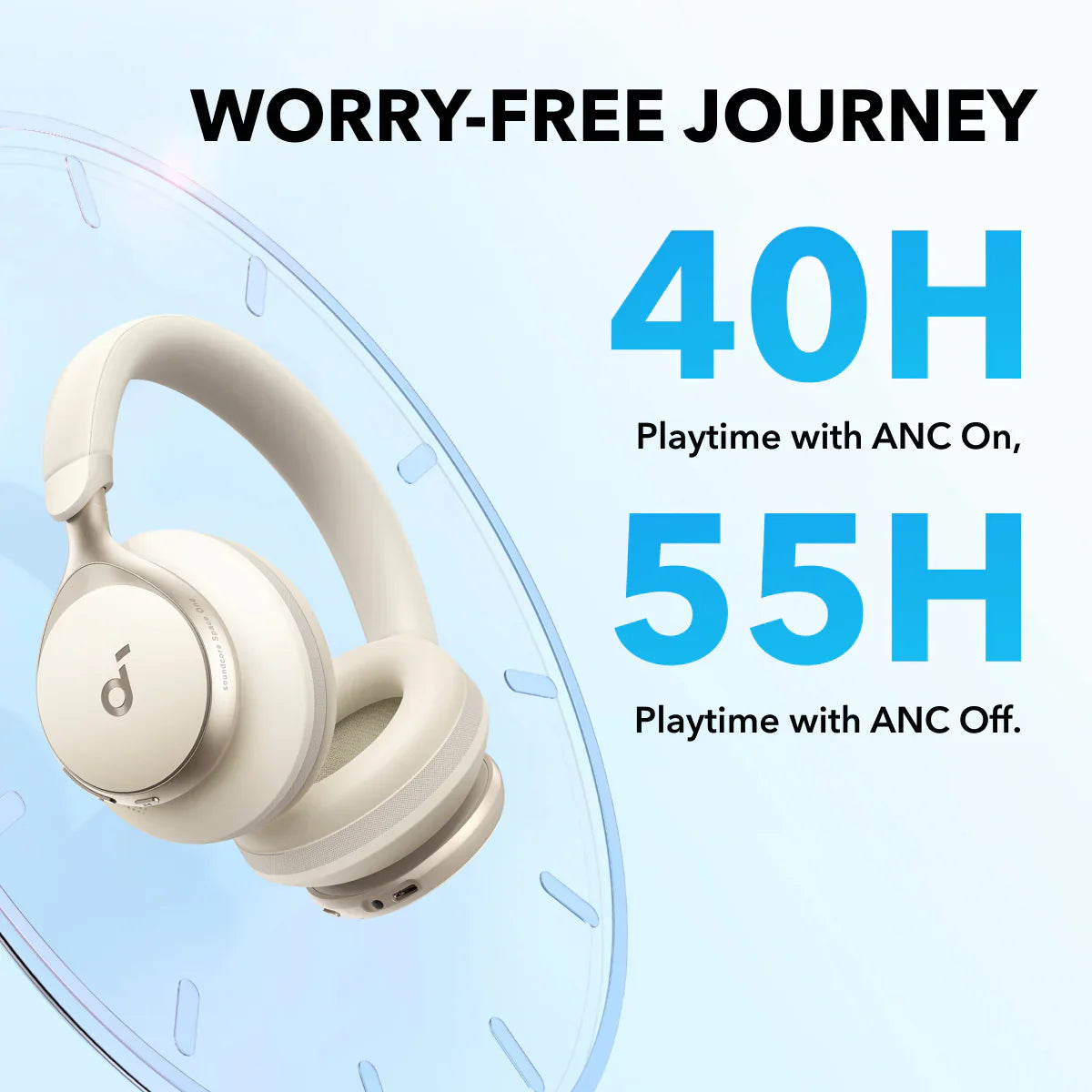 Space One A3035 | Active Noise Cancelling Headphones