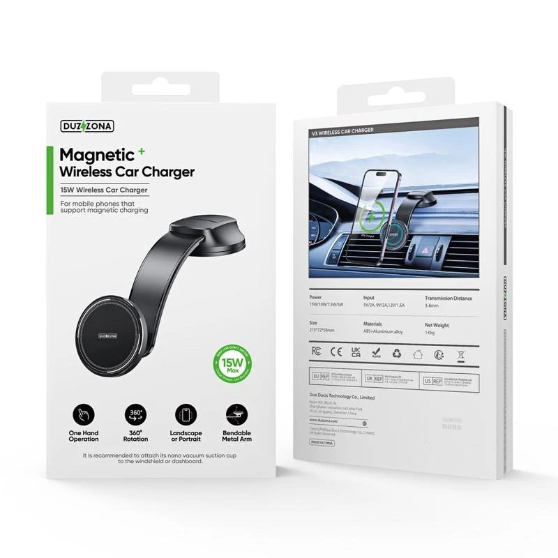 Duzzona V3 Magnetic Wireless Car Charger / Car Holder