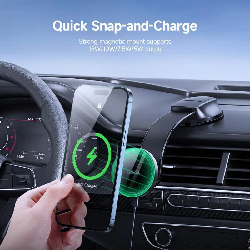 Duzzona V3 Magnetic Wireless Car Charger / Car Holder