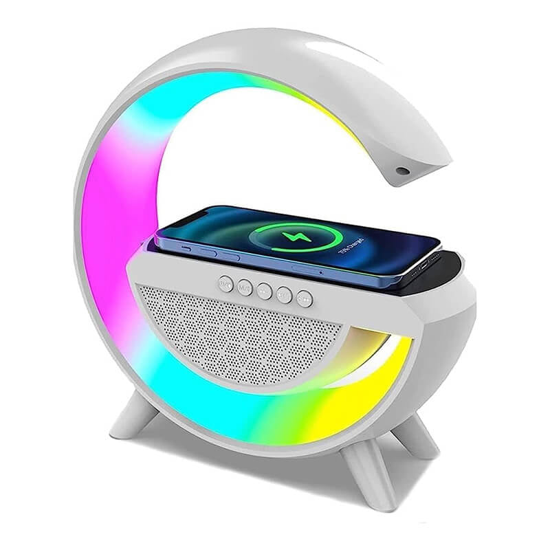 Multi-colored lamps 3 IN 1, wireless charger, speaker