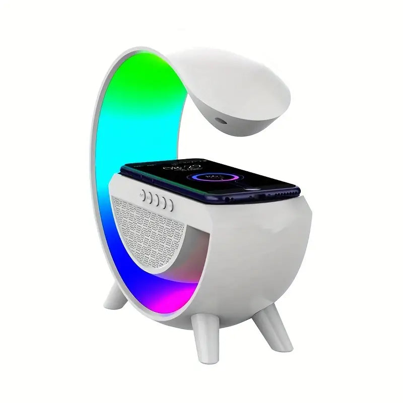 Multi-colored lamps 3 IN 1, wireless charger, speaker
