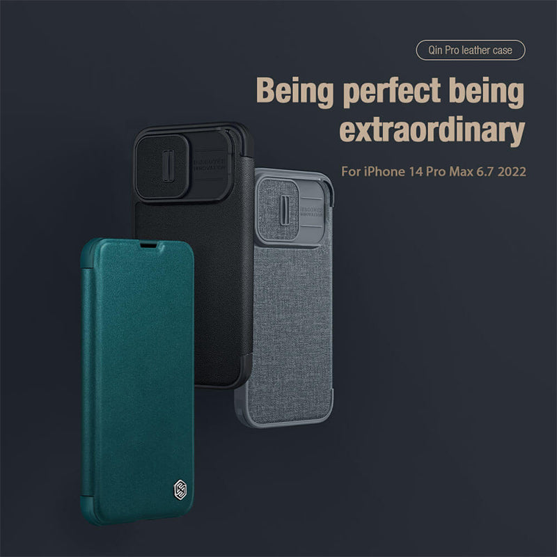 Nillkin Qin Pro Plain Leather + Cloth case for Apple iPhone