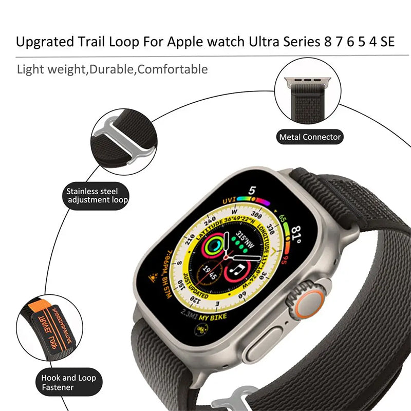 unipha Nylon Loop Band For Apple Watch