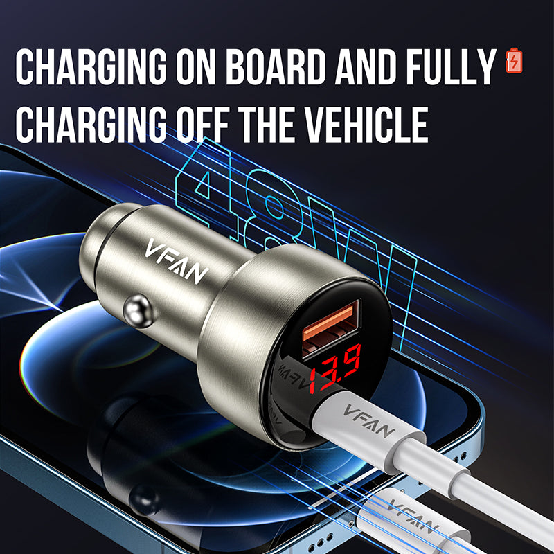 VFAN C13 LED DIGITAL DISPLAY 48W FAST CHARGING