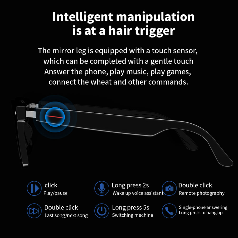 E13-C Smart Sunglasses Wireless Eyeglasses BlueTooth Glasses