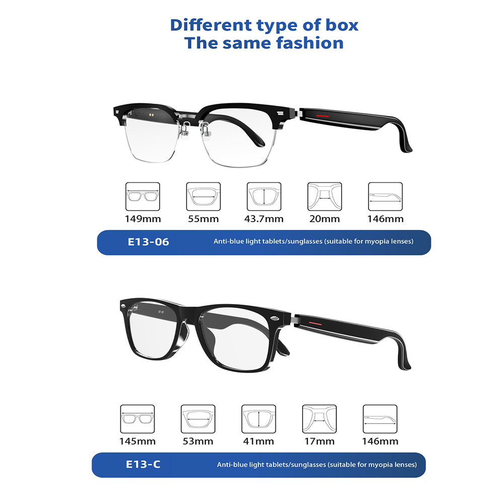 E13-C Smart Sunglasses Wireless Eyeglasses BlueTooth Glasses