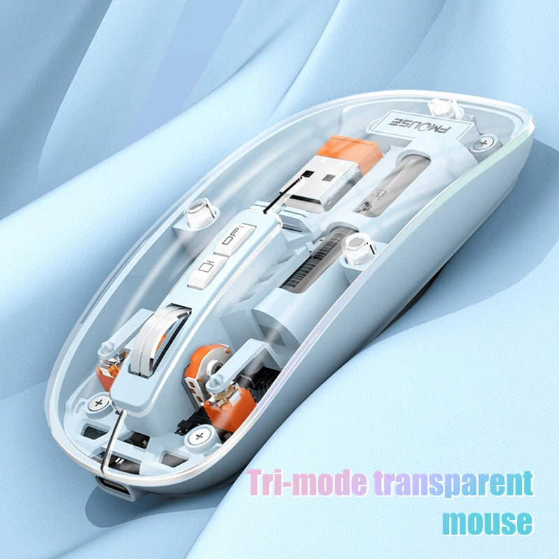 Vevo Mouse M233 - M133 Multimode Wireless Transparent Design