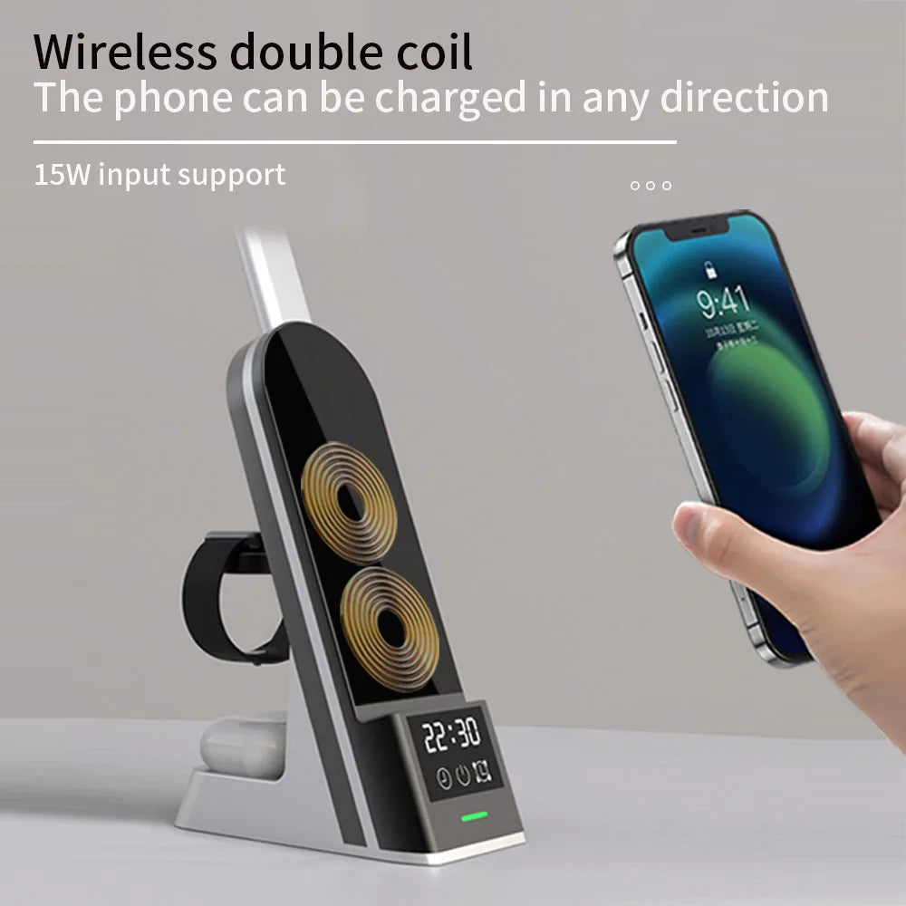 DUAL COIL MAX 15W WIRELESS CHARGER 7 IN 1