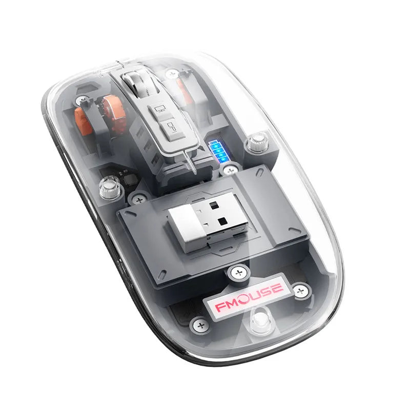 Vevo Mouse M233 - M133 Multimode Wireless Transparent Design