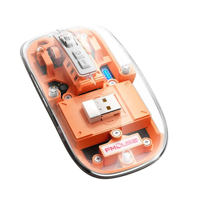 Vevo Mouse M233 - M133 Multimode Wireless Transparent Design
