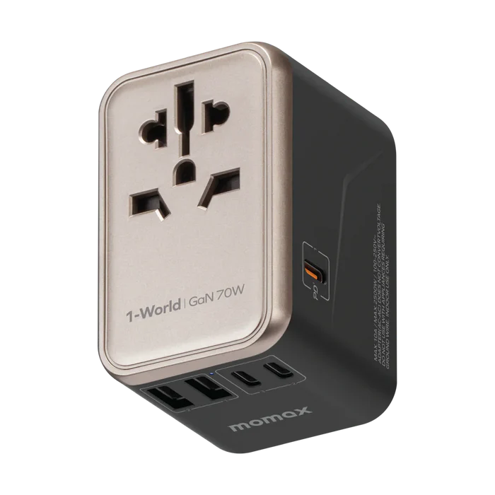 Momax 1-World Universal 5-Port Travel GaN Charger35W