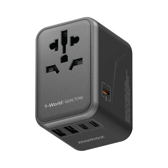 Momax 1-World Universal 5-Port Travel GaN Charger 70W