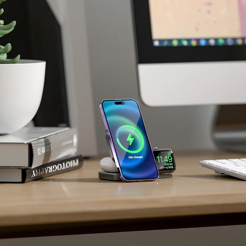 LANEX LW12 3In1 Magnetic Stand Wireless Charging