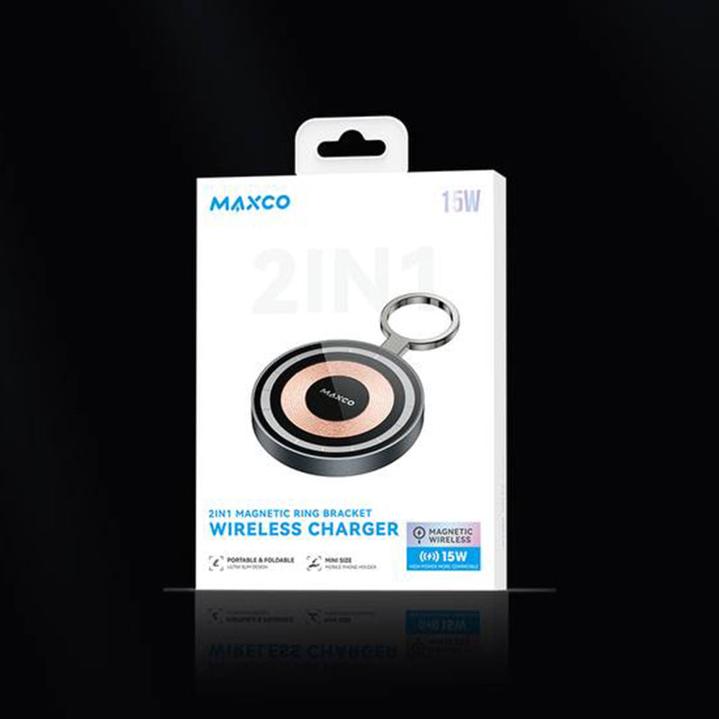 MAXCO MW02 Magnetic ring holder wireless charging