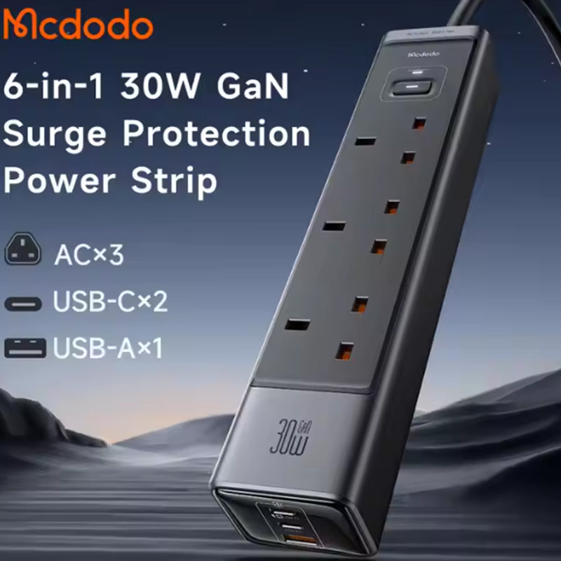 Mcdodo CH-060 6 in 1 Surge Protection Power Strip