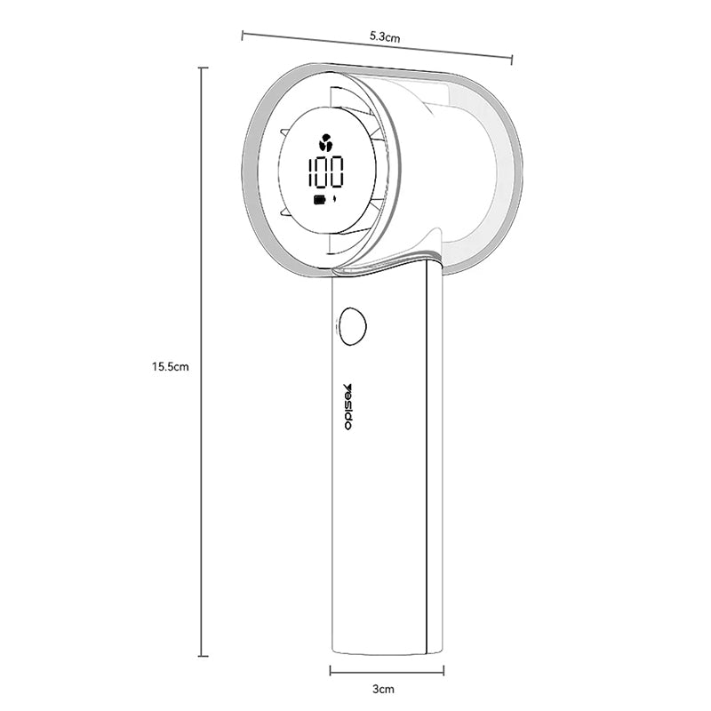 Yesido YF14 Turbo Mini Fan 14000RPM