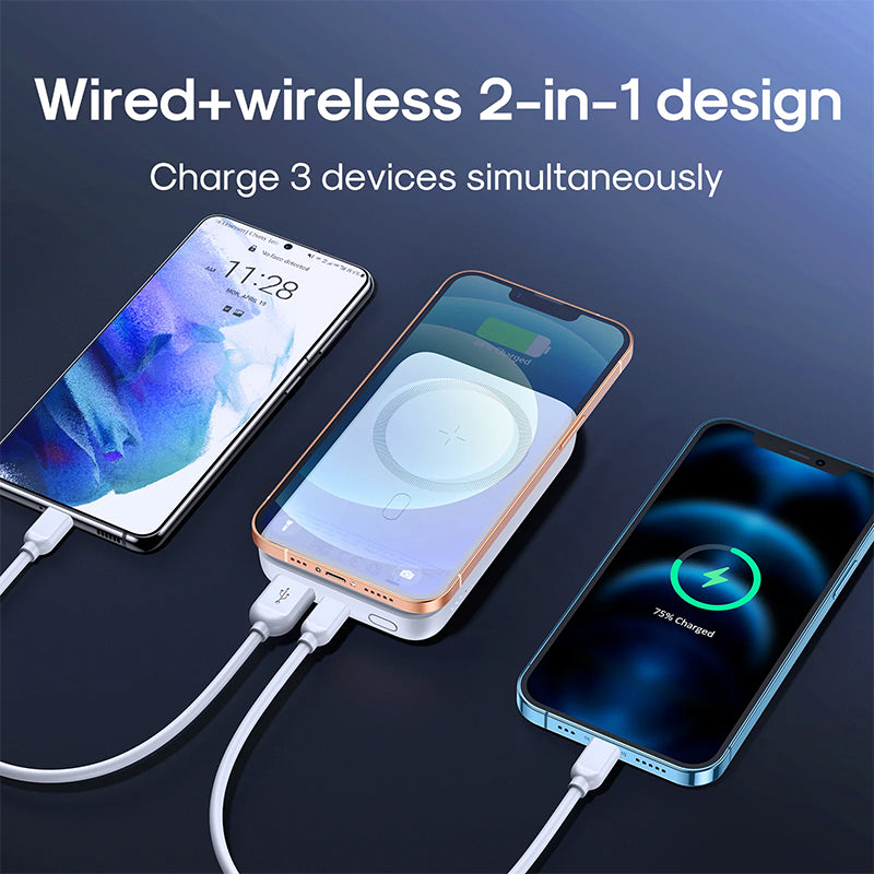 JR-W020 20W Mini magnetic wireless power bank 10000mah