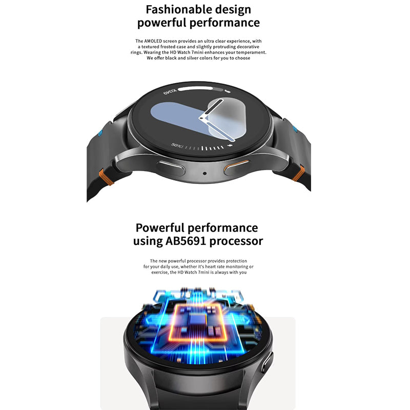 js watch 7 mini smart watch AMOLED Screen