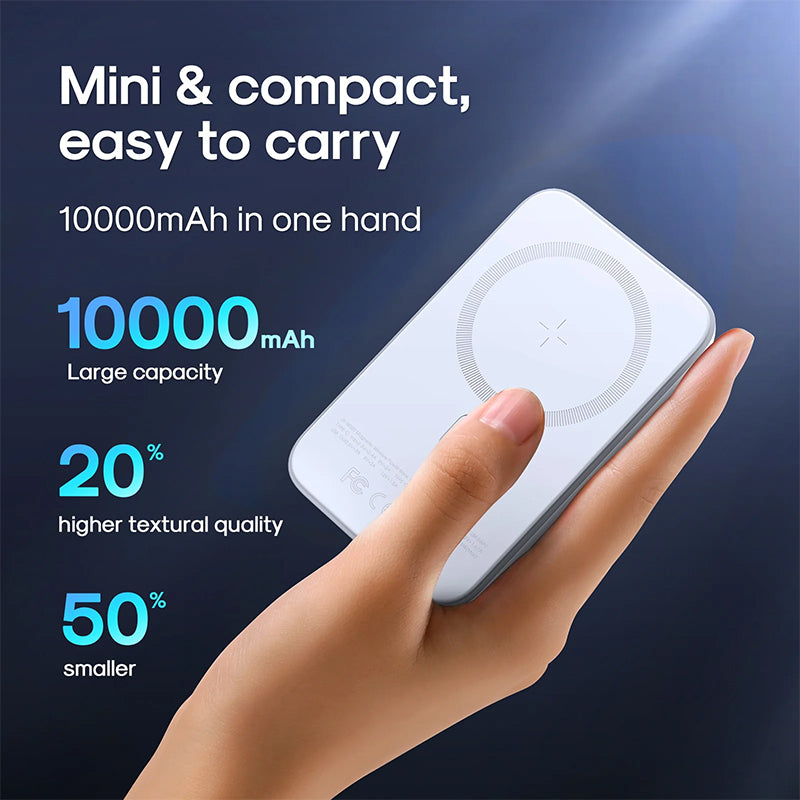 JR-W020 20W Mini magnetic wireless power bank 10000mah