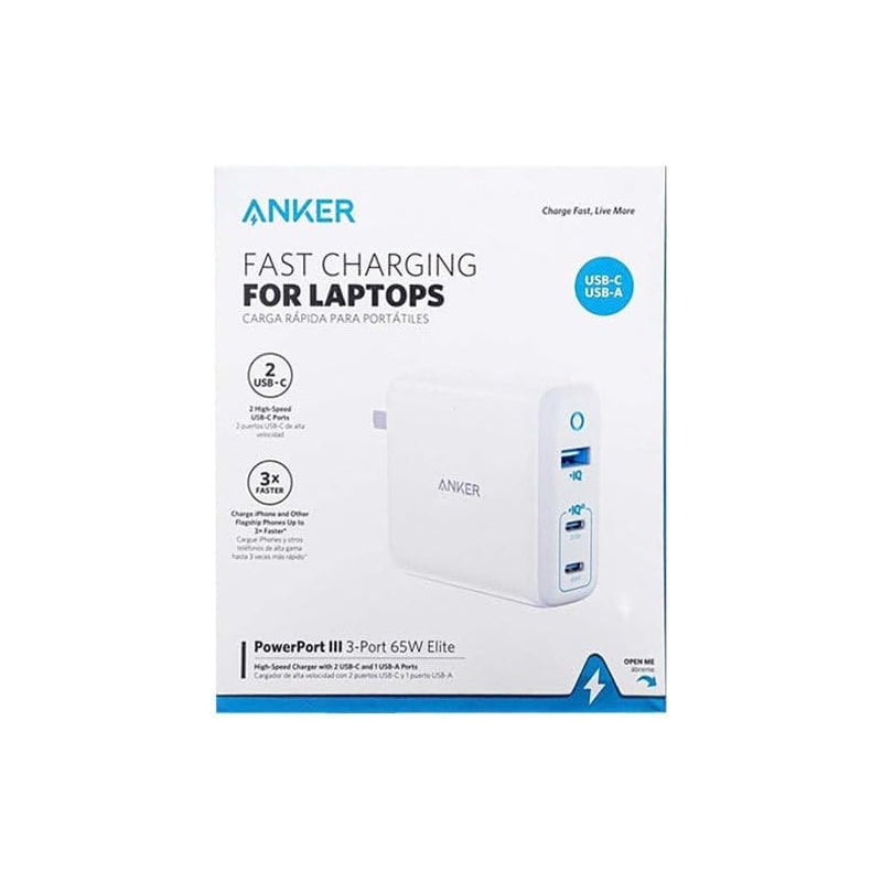 Anker Powerport lll 65W Elite – A2034P21 PIQ 3.0 & GaN 3-Ports 2