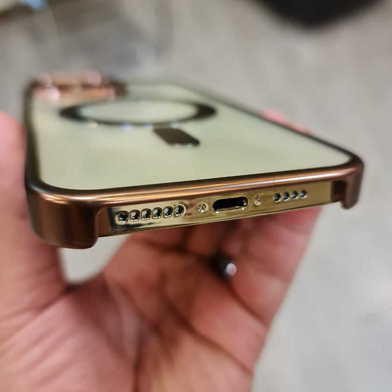 Glossy Transparent MagSafe Case