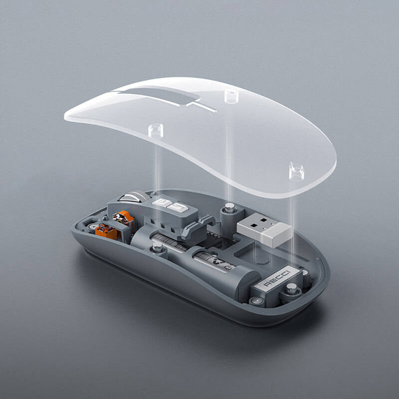 Vevo Mouse M233 - M133 Multimode Wireless Transparent Design