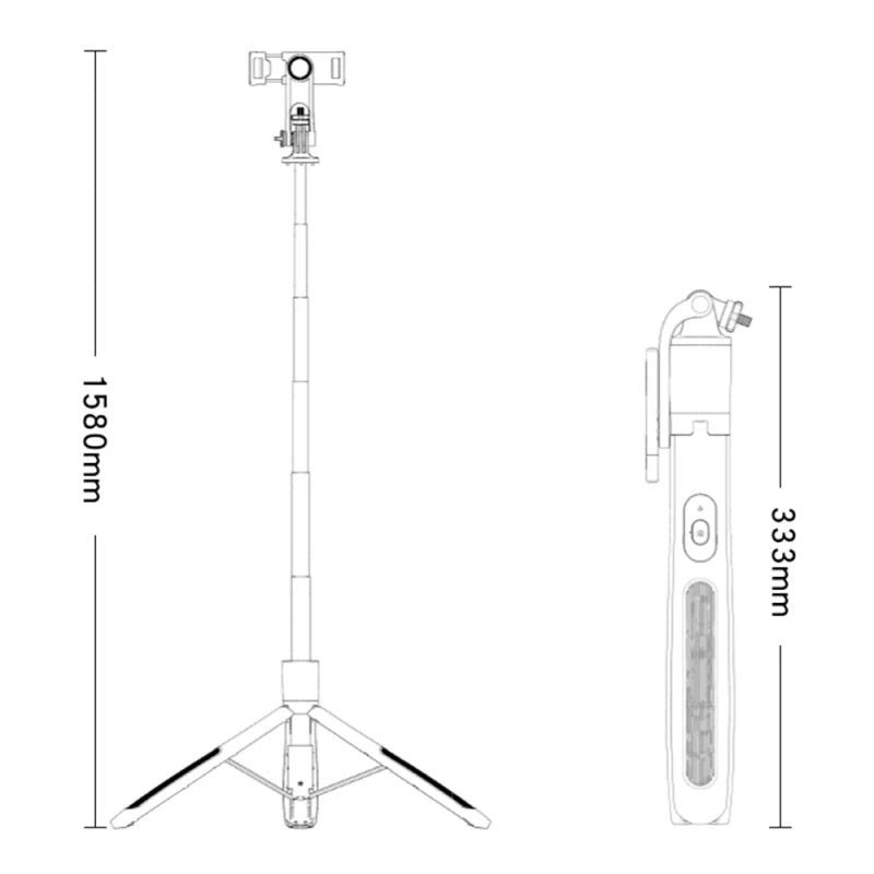 Yesido SF13 Wireless Selfie Stick with Tripod holder (1580mm)