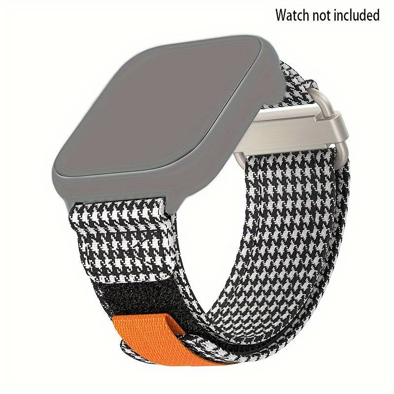 Houndstooth Canvas Watch Band