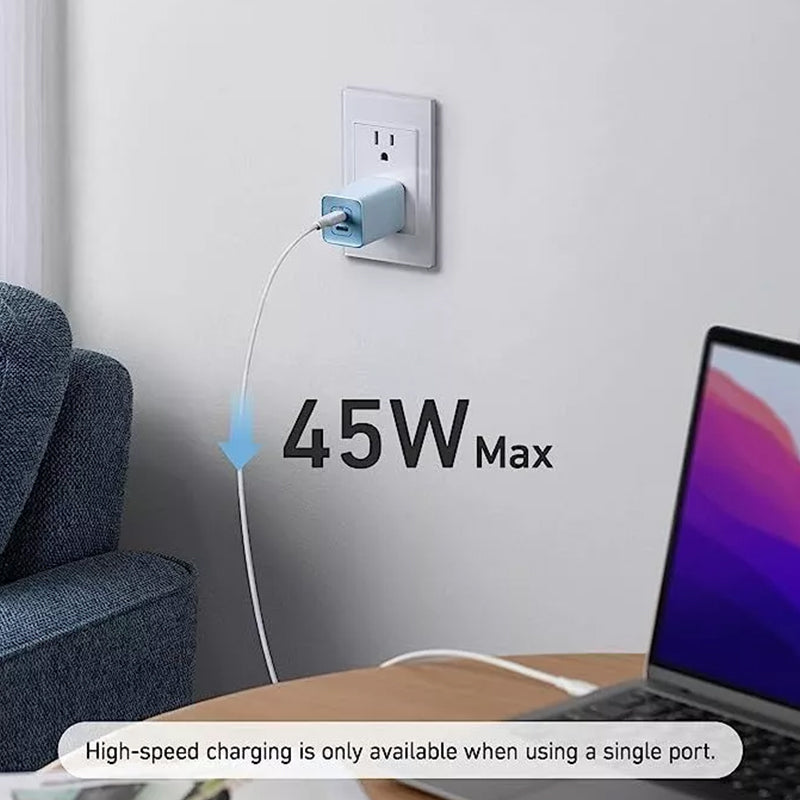 Anker 523 47W USB C Charger Nano 3 2 Port Compact GaN Fast Charger A2039